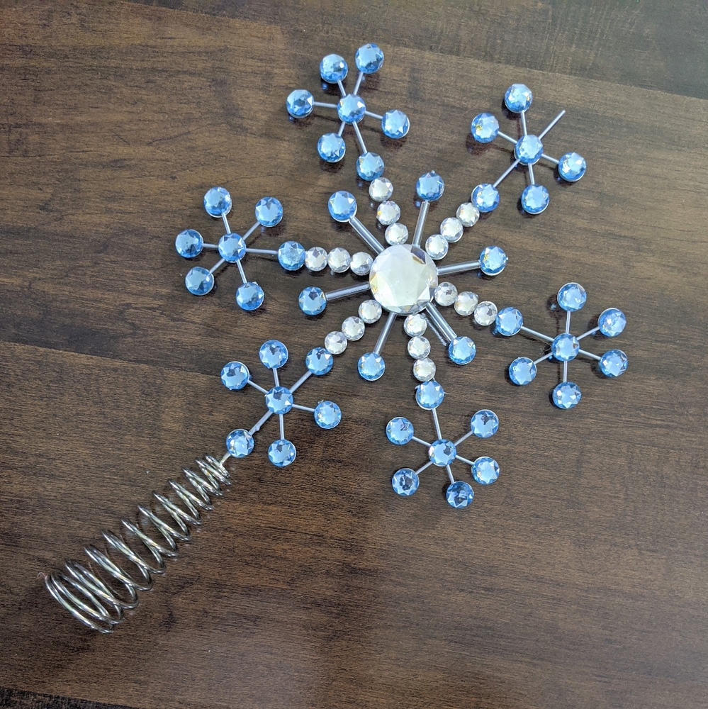 ❗ SOLD ❗Bling Rhinestone Snowflake Tree Topper